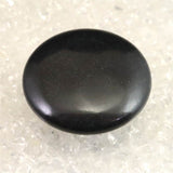 H&E社　ブラックアゼツライト(AZOZEO)　45mmソーサー 証明書付  38.3g (ID:62199)