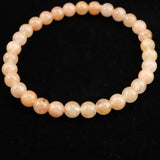 H&E社 サチャロカローズ アゼツライト（AZOZEO) 6mm玉ブレスレット 証明書付 10.2g (ID:62306)