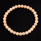 H&E社 サチャロカローズ アゼツライト（AZOZEO) 6mm玉ブレスレット 証明書付 10.2g (ID:62306)