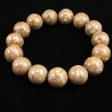 姫川薬石（ノーマル） 14mm玉ブレスレット　証明書付　55.9ｇ (ID:62347)