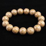 姫川薬石（ノーマル） 14mm玉ブレスレット　証明書付　55.9ｇ (ID:62347)