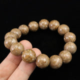 姫川薬石（ノーマル） 14mm玉ブレスレット　証明書付　55.9ｇ (ID:62347)