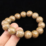 姫川薬石（ノーマル） 14mm玉ブレスレット　証明書付　55.9ｇ (ID:62347)