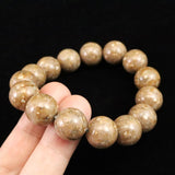 姫川薬石（ノーマル） 14mm玉ブレスレット　証明書付　55.9ｇ (ID:62347)