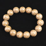 姫川薬石（ノーマル） 14mm玉ブレスレット　証明書付　55.9ｇ (ID:62347)