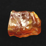 島根県　花仙山 めのう 瑪瑙　25mm原石 磨き ディレクトリーカード付 11.2g (ID:62394)