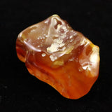 島根県　花仙山 めのう 瑪瑙　25mm原石 磨き ディレクトリーカード付 11.2g (ID:62394)