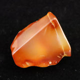 島根県　花仙山 めのう 瑪瑙　25mm原石 磨き ディレクトリーカード付 11.2g (ID:62394)