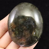 マダガスカル産 ラブラドライト 58mmパームストーン 90.0g (ID:62435)