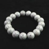 青海薬石 （新潟県糸魚川市） 12mm玉ブレスレット 証明書付 41.0ｇ　 (ID:62442)