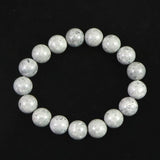 青海薬石 （新潟県糸魚川市） 12mm玉ブレスレット 証明書付 41.0ｇ　 (ID:62442)