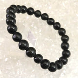 チベタンテクタイト　8mm玉 ブレスレット  16.2g (ID:62450)