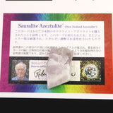 H&E社 サウラライトアゼツライト  (AZOZEO) アメジスト共生 タンブル 証明書付 7.7g (ID:62728)