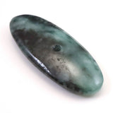 糸魚川翡翠　濃緑　64mm大珠 ディレクトリカード付 31.1g (ID:62863)