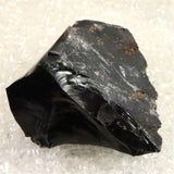 北海道産 オブシディアン 黒曜石 花十勝 89mm原石 182g (ID:63013)