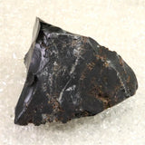 北海道産 オブシディアン 黒曜石 花十勝 89mm原石 182g (ID:63013)