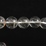 クォーツインクォーツ 貫入水晶   9.5mm玉ブレスレット 24.8ｇ (ID:63260)