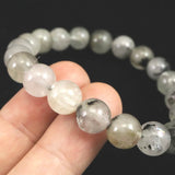 ブラジル産 フェナカイト AAAA　9.4mm玉ブレスレット 鑑別書付 26.46g  (ID:63268)