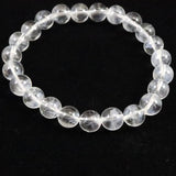 ホワイトファントム エンジェルラダークォーツ  8mm玉ブレスレット 17.2ｇ (ID:63296)