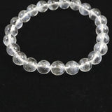 ホワイトファントム エンジェルラダークォーツ  8mm玉ブレスレット 17.2ｇ (ID:63296)