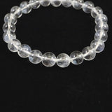 ホワイトファントム エンジェルラダークォーツ  8mm玉ブレスレット 17.2ｇ (ID:63296)