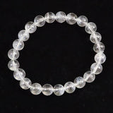 ホワイトファントム エンジェルラダークォーツ  8mm玉ブレスレット 17.2ｇ (ID:63296)