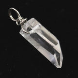 米国アーカンソー州産 水晶 23mm原石ペンダントトップ 2.5g (ID:63337)