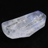 デュモルチェライト入り水晶　48mmポイント原石 磨き 26.3g (ID:63411)