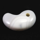 北海道 花石メノウ 瑪瑙 34mm勾玉 ディレクトリカード付 12.8g (ID:63480)