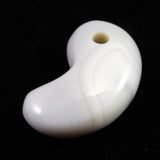 北海道 花石メノウ 瑪瑙 34mm勾玉 ディレクトリカード付 12.8g (ID:63480)