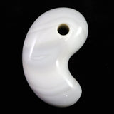 北海道 花石メノウ 瑪瑙 34mm勾玉 ディレクトリカード付 12.8g (ID:63480)