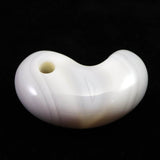 北海道 花石メノウ 瑪瑙 34mm勾玉 ディレクトリカード付 12.8g (ID:63480)