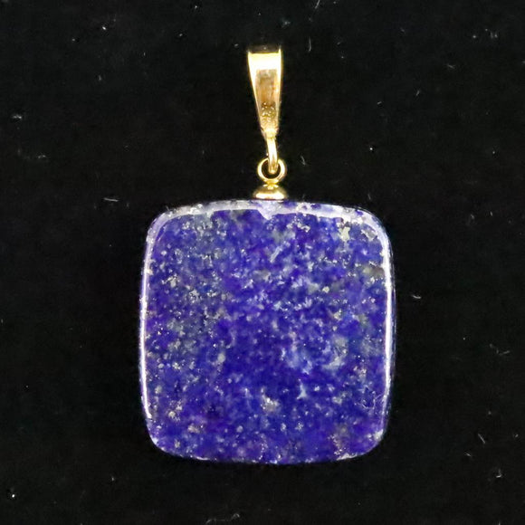 ラピスラズリ 21mmスクエア ペンダントトップ 6.3g (ID:63596)