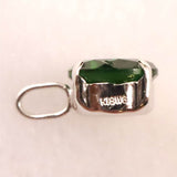 クロムダイオプサイド　6mmラウンドカット ペンダントトップ  K18WG 0.82ct (ID:63597)