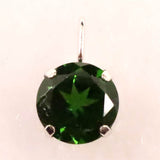 クロムダイオプサイド　6mmラウンドカット ペンダントトップ  K18WG 0.82ct (ID:63597)