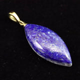 ラピスラズリ 31mmマーキス ペンダントトップ 6.0g (ID:63646)