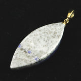 ラピスラズリ 31mmマーキス ペンダントトップ 6.0g (ID:63646)