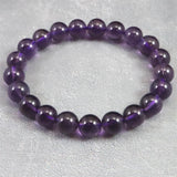 ウルグアイ産 アメジスト 9m玉ブレスレット 22.0g (ID:63735)