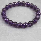 ウルグアイ産 アメジスト 9m玉ブレスレット 22.0g (ID:63735)