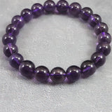 ウルグアイ産 アメジスト 9m玉ブレスレット 22.0g (ID:63735)