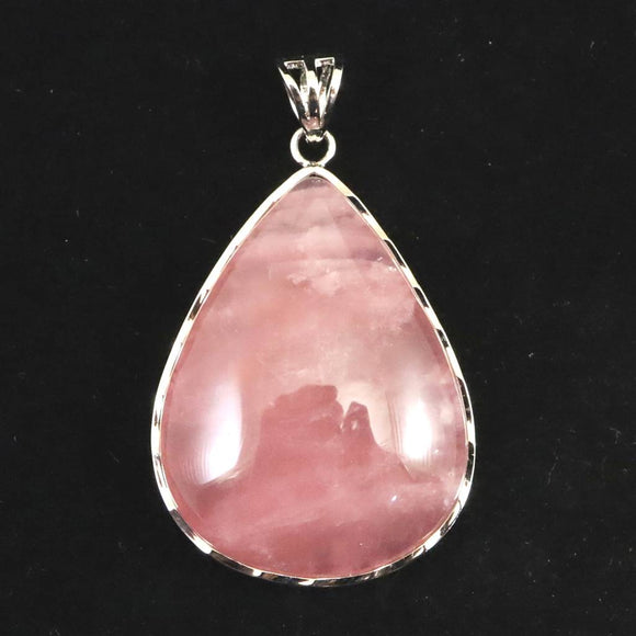 マダガスカル産 ローズクォーツ 32mm ペンダントトップ 12.02g (ID:63752)
