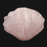 ローズクォーツ 55mm 貝殻モチーフ 彫刻置物 81ｇ (ID:63754)