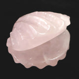 ローズクォーツ 55mm 貝殻モチーフ 彫刻置物 81ｇ (ID:63754)
