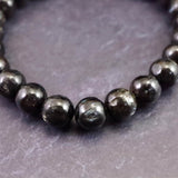 グリーンランド産 ヌーマイト STグレード 8mm玉 ブレスレット 19.2g  (ID:63910)