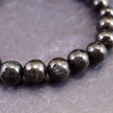 グリーンランド産 ヌーマイト STグレード 8mm玉 ブレスレット 19.2g  (ID:63910)