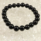 チベット産 天然モリオン水晶 4A  8.5mm玉 ブレスレット 19.1g (ID:63925)