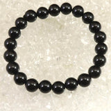 チベット産 天然モリオン水晶 4A  8.5mm玉 ブレスレット 19.1g (ID:63925)