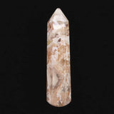 H&E社 ピンクファイアアゼツライト(AZOZEO) 44mmワンド 証明書付 7.3g (ID:63959)