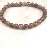 モンドクォーツ エレスチャル 6.5mmブレスレット 証明書付 10.6g (ID:64016)