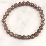 モンドクォーツ エレスチャル 6.5mmブレスレット 証明書付 10.6g (ID:64016)